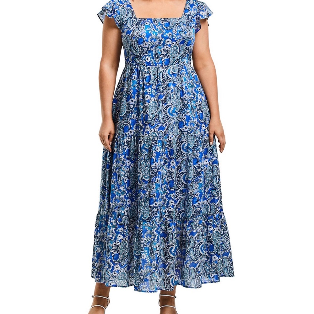 Estelle Plus Hydra Tiered Maxi Dress